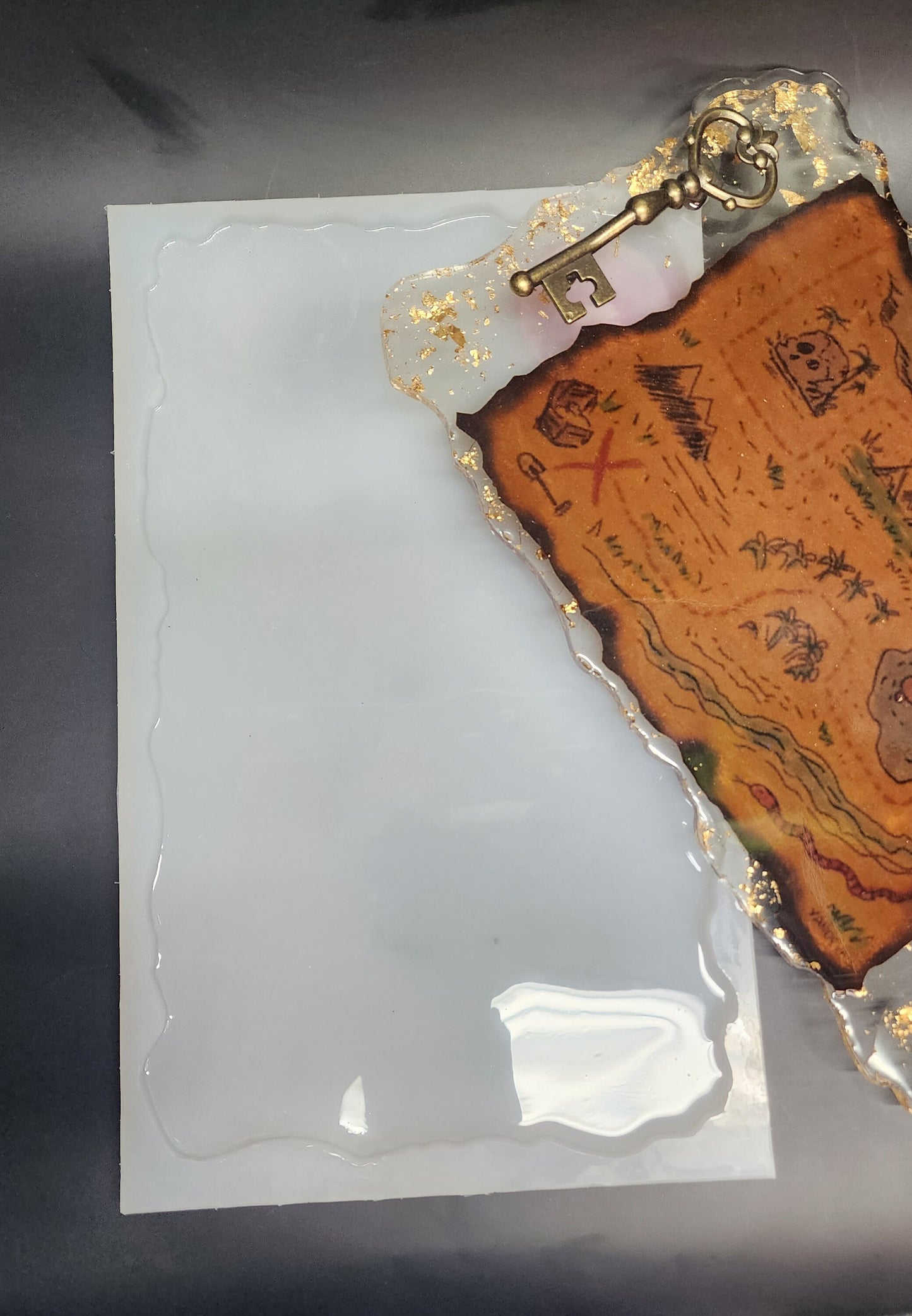 Rectangle Geode Tray Silicone Mold – Resin Art (14x8.3x0.5 inch)