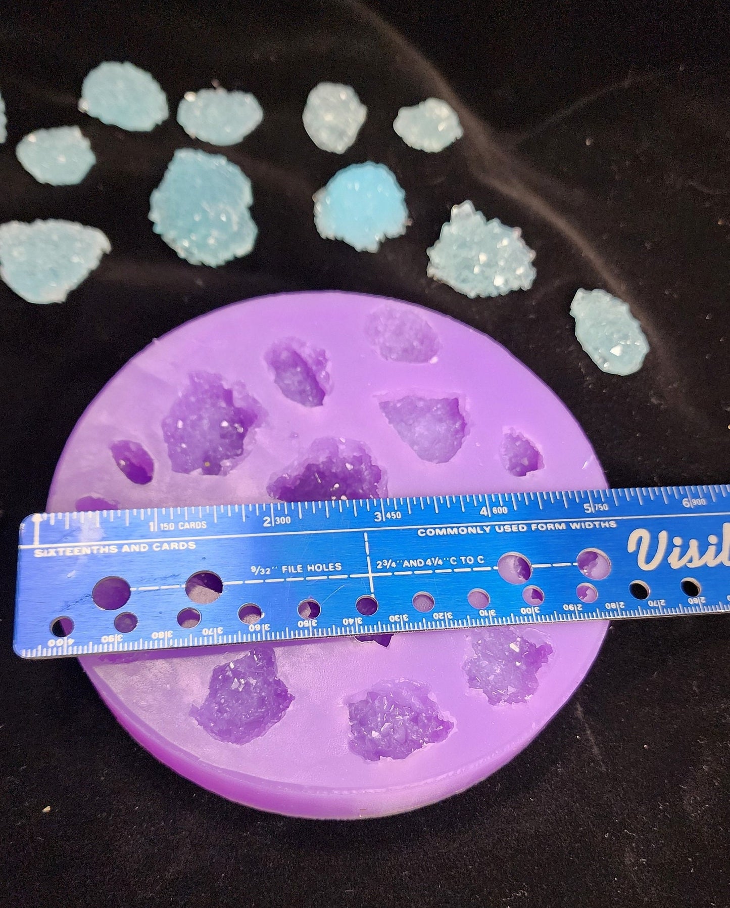 Crystal druzy silicone mold - Druzy chunks for Resin art