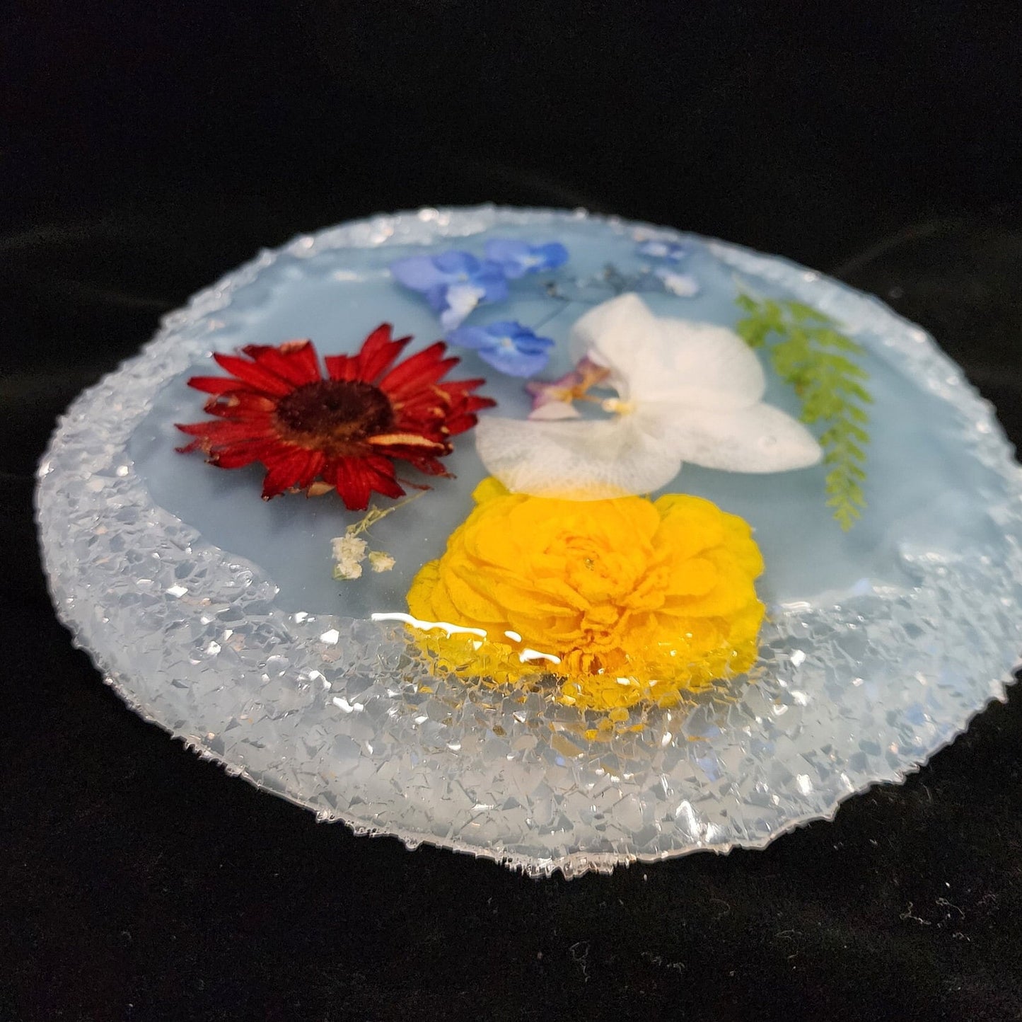 7" Crystal Edge Silicone Mold – Resin Art Tray