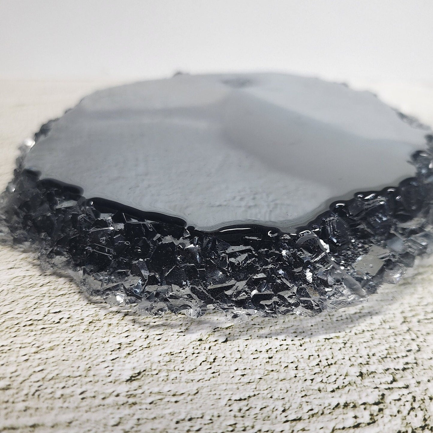 Crystal Edge Silicone Coaster Mold – Resin Art Casting