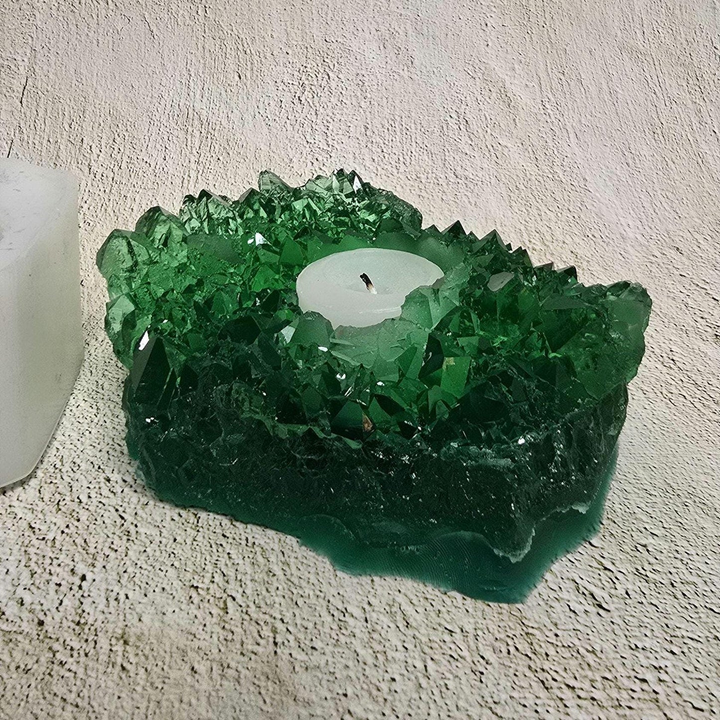 Crystal Candle Holder Silicone Mold - Epoxy Resin Art