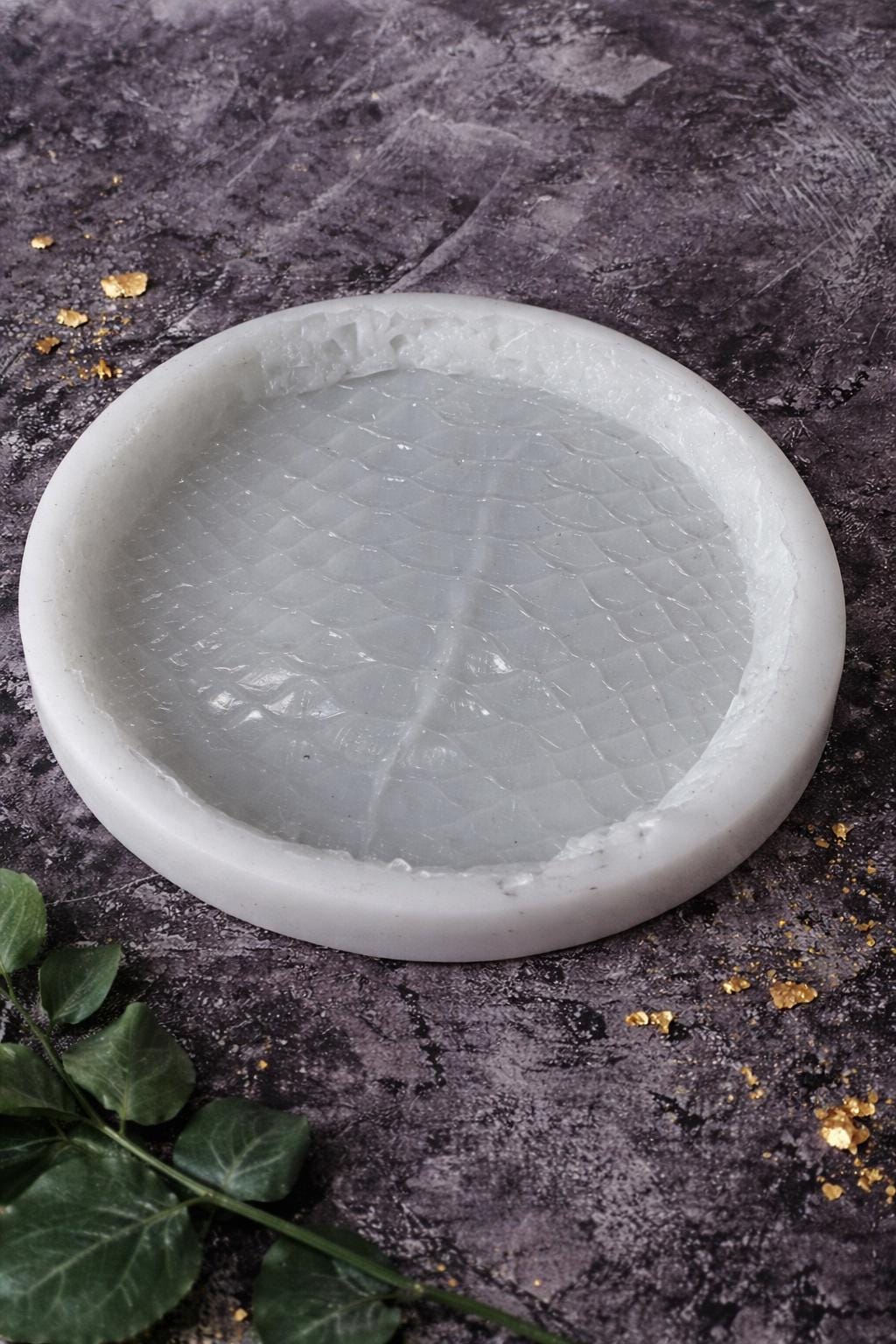 Textured Mold for Resin Coasters - Reptile / Dragon Scale Design – Handmade Silicone Mold