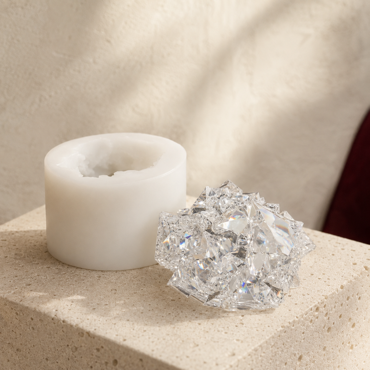 2 inch Crystal Silicone Mold for Resin casting