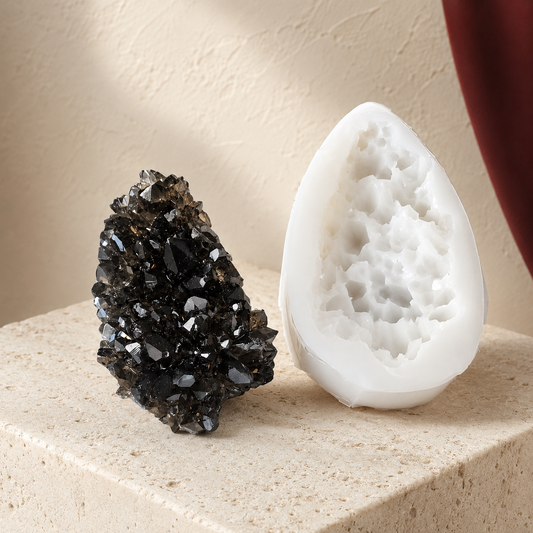 4 inch Crystal Cluster Druzy Silicone Mold for Resin casting