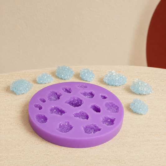 Crystal druzy silicone mold - Druzy chunks for Resin art