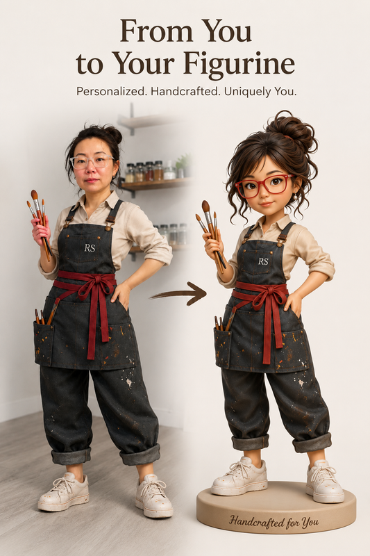 Custom Chibi Figurine - Personalized Cute 3D Anime Style Mini Figure
