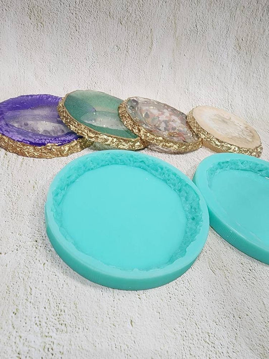 Irregular Coaster Silicone Mold - Resin Art, Curvy Edge