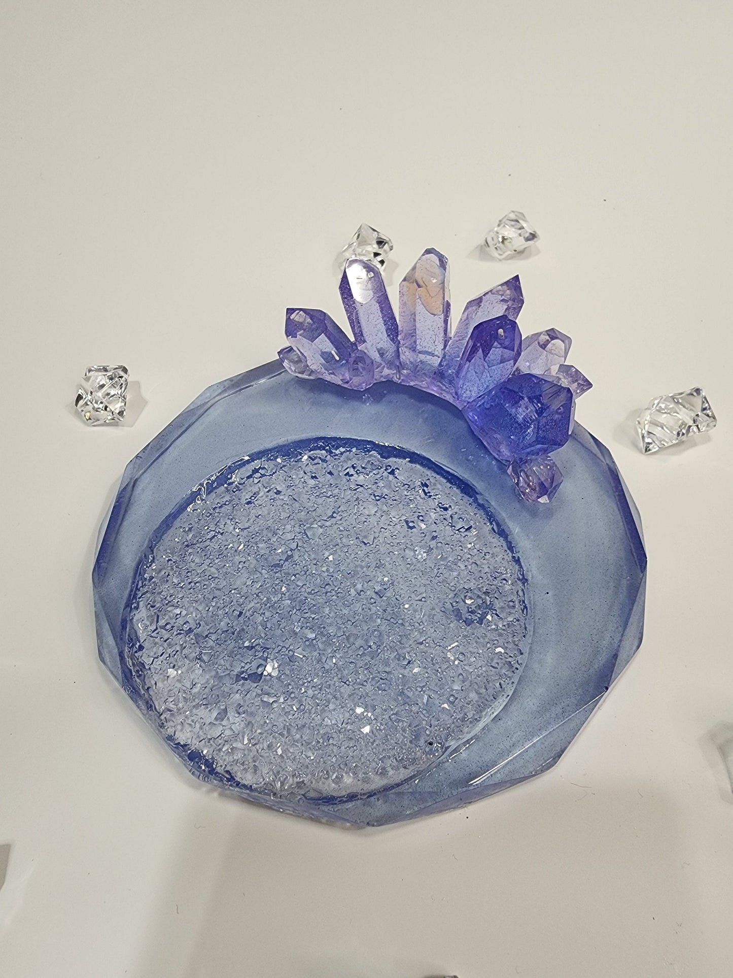 Crystal Resin Ring Dish: Handmade Jewelry Holder