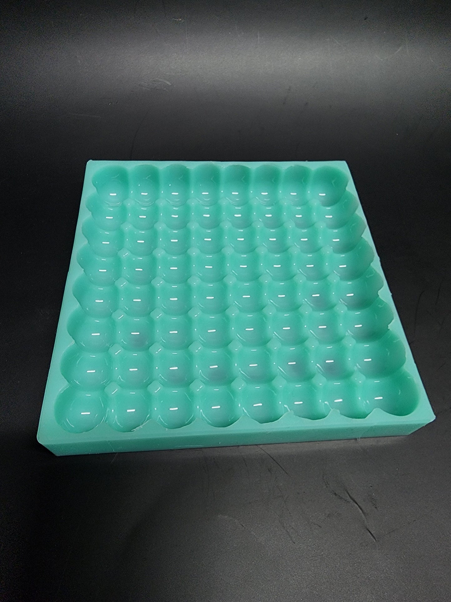 5.5" x 5.5" Silicone Bubble Mold - Square Beads Tray Mold