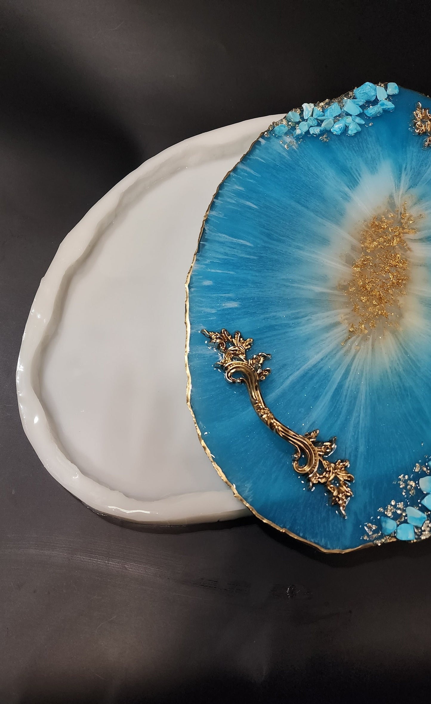 Geode Tray Silicone Mold - Resin Art, Irregular Shape (15x11")