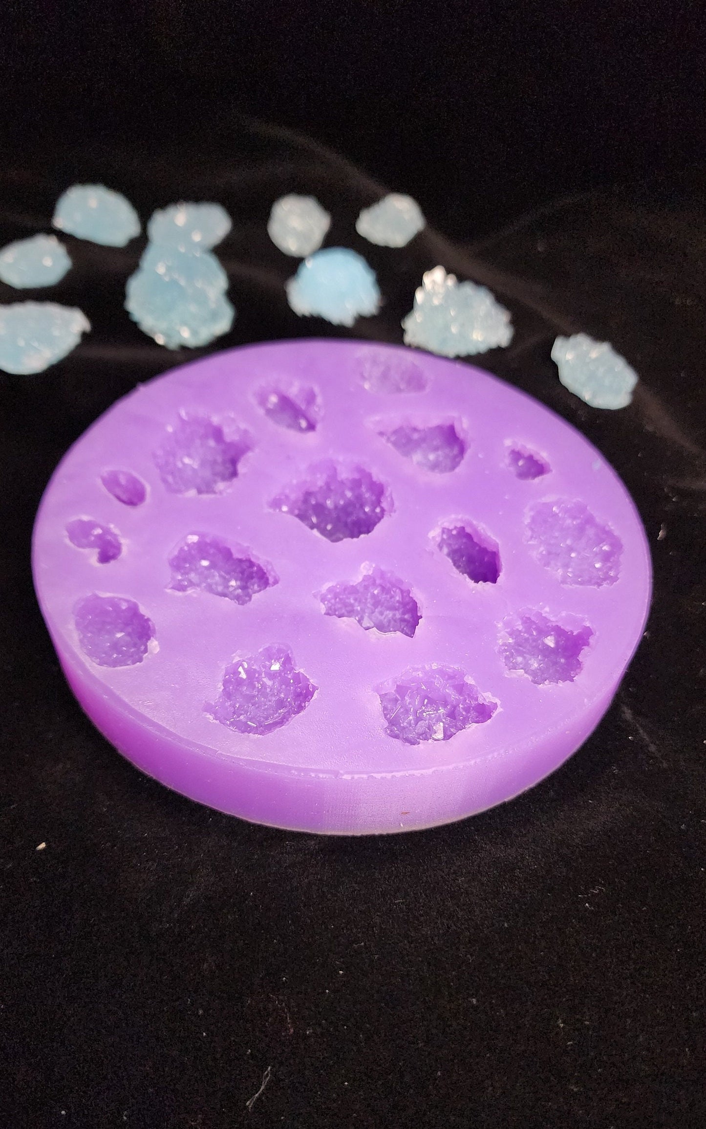 Crystal druzy silicone mold - Druzy chunks for Resin art