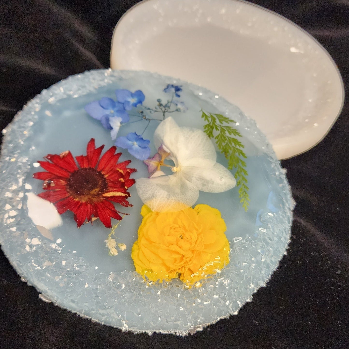 7" Crystal Edge Silicone Mold – Resin Art Tray