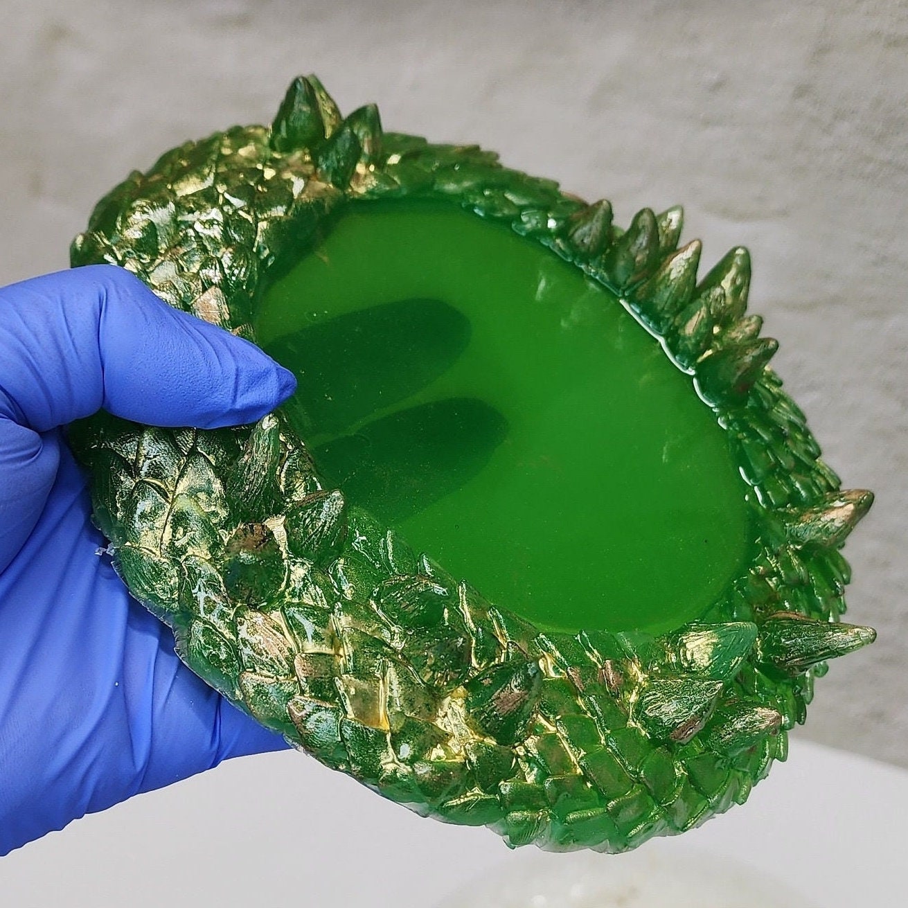 Dragon Scale Coaster Silicone Mold – Resin Art Tray