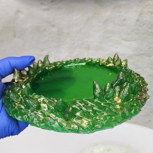 Dragon Scale Coaster Silicone Mold – Resin Art Tray