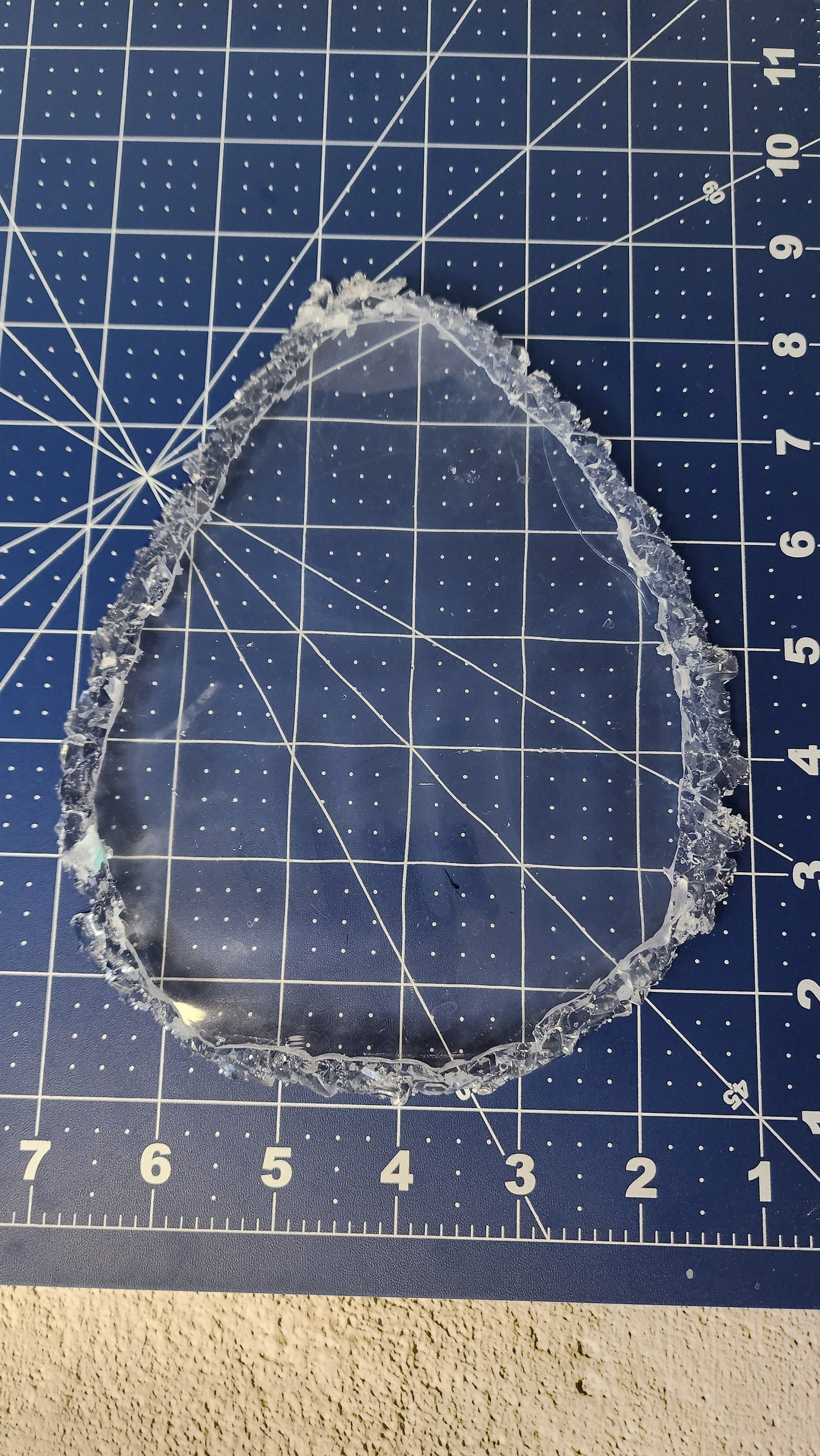 Droplet Silicone Mold: Crystal Coaster, Resin Art (7.5x6 inch)