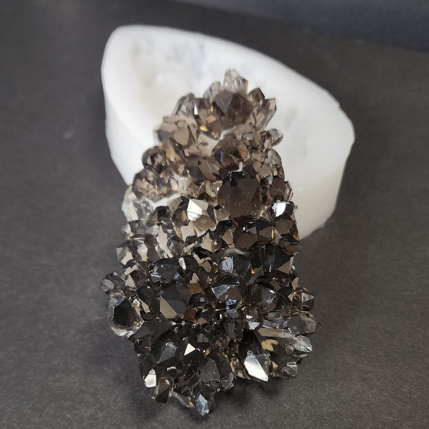 4 inch Crystal Cluster Druzy Silicone Mold for Resin casting