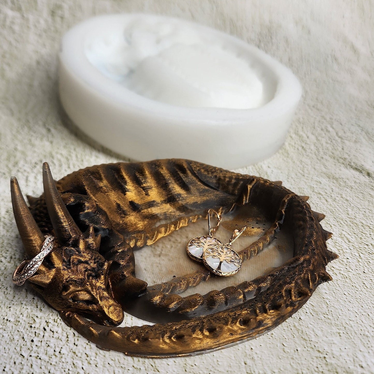 Dragon Ring/Jewelry Tray Silicone Mold - Resin Art