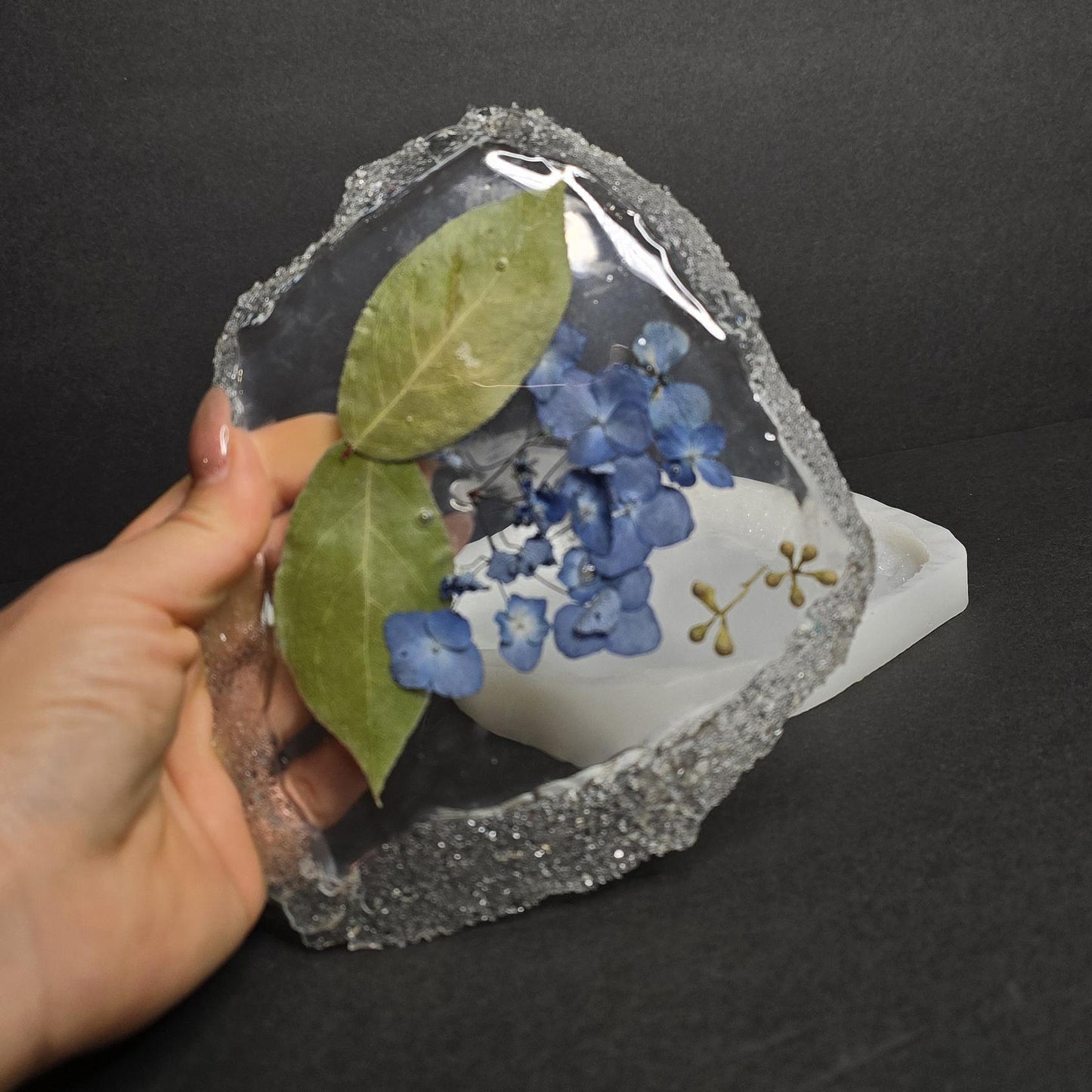 Crystal Edge Coaster Silicone Mold – Resin Art Tray