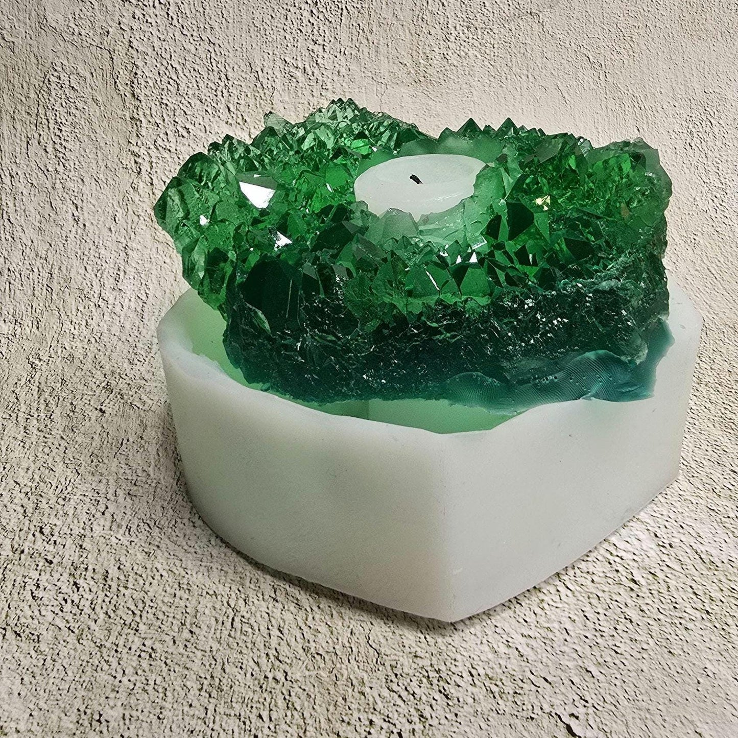 Crystal Candle Holder Silicone Mold - Epoxy Resin Art
