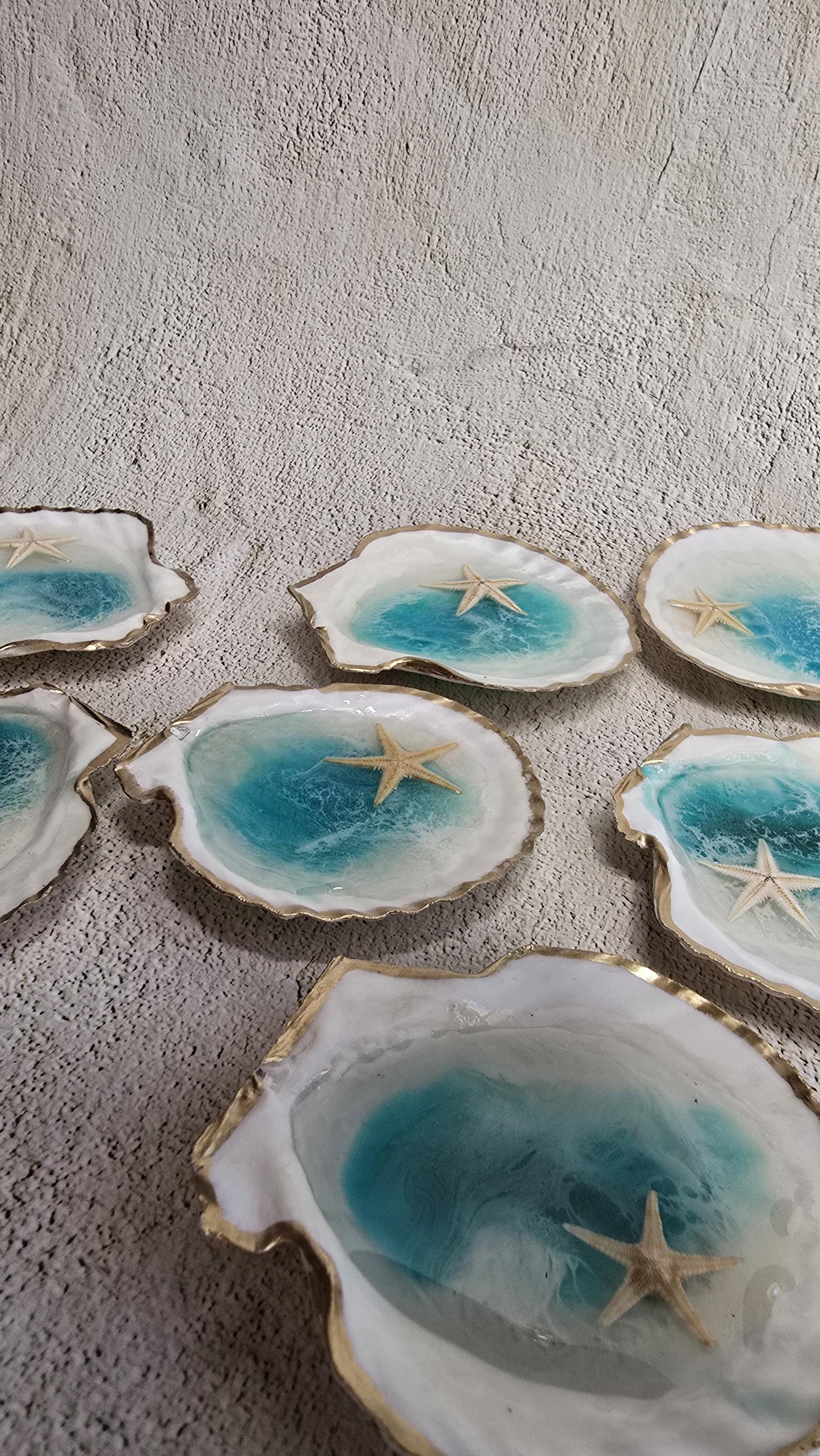 Epoxy Resin Ocean Shell Decor – Beach Coastal Ornament