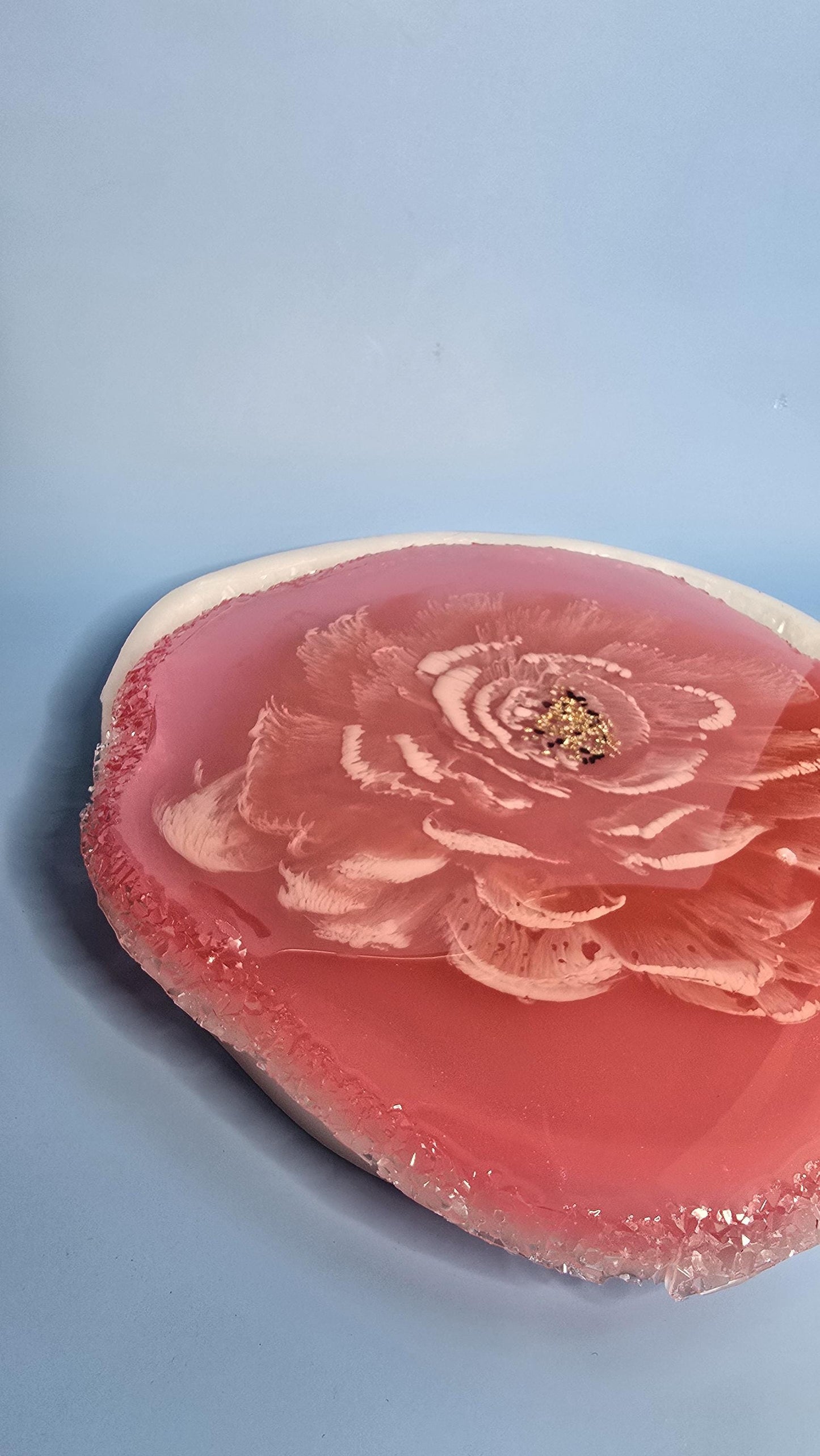 Crystal Edge Silicone Tray Mold - 13" Geode Druzy Mold