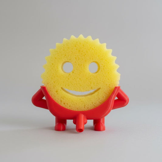 Funny Peeing Scrub Daddy Holder – 3D Printed Sink Organizer | Unique Kitchen Gift