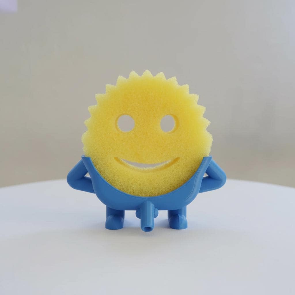 Funny Peeing Scrub Daddy Holder – 3D Printed Sink Organizer | Unique Kitchen Gift