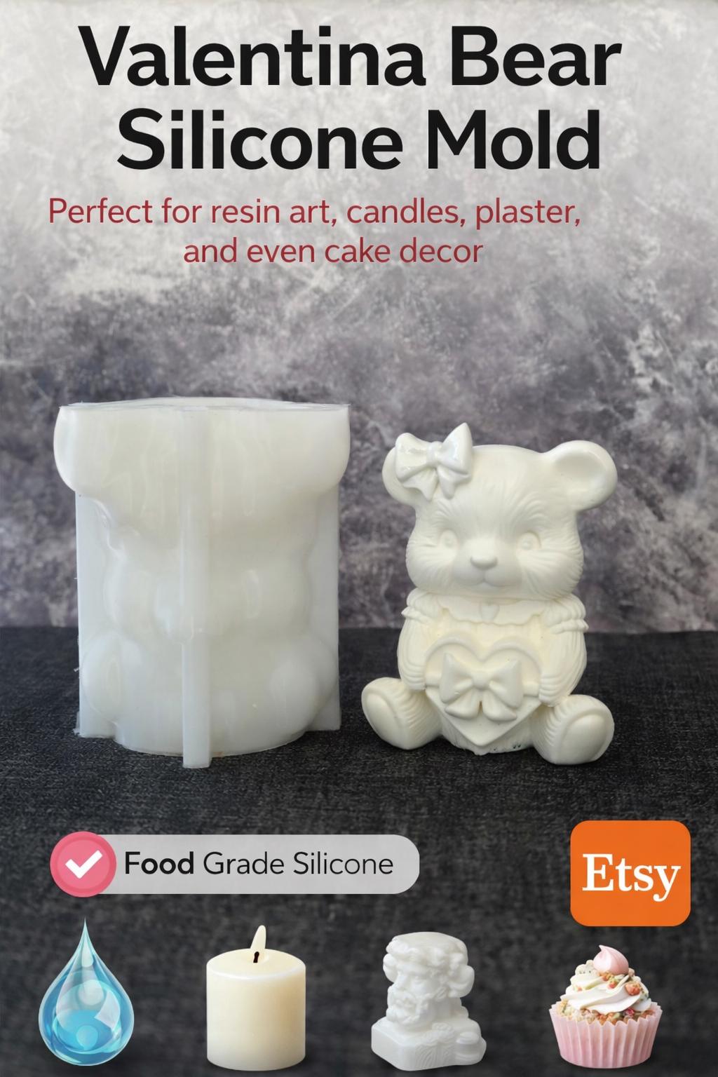 Valentina Bear Silicone Mold