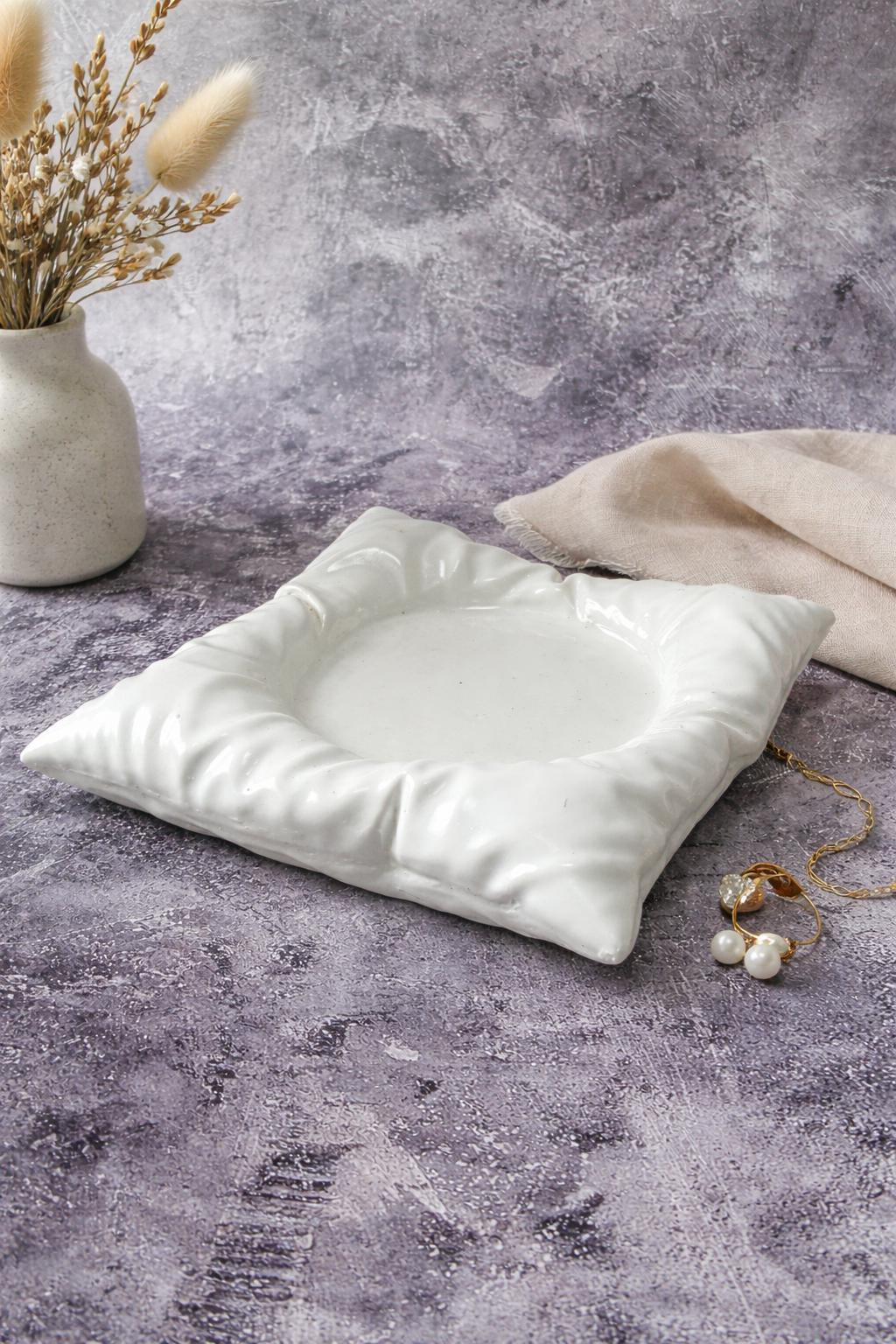 Pillow Dish Silicone Mold - Candle Holder - Coaster Mold