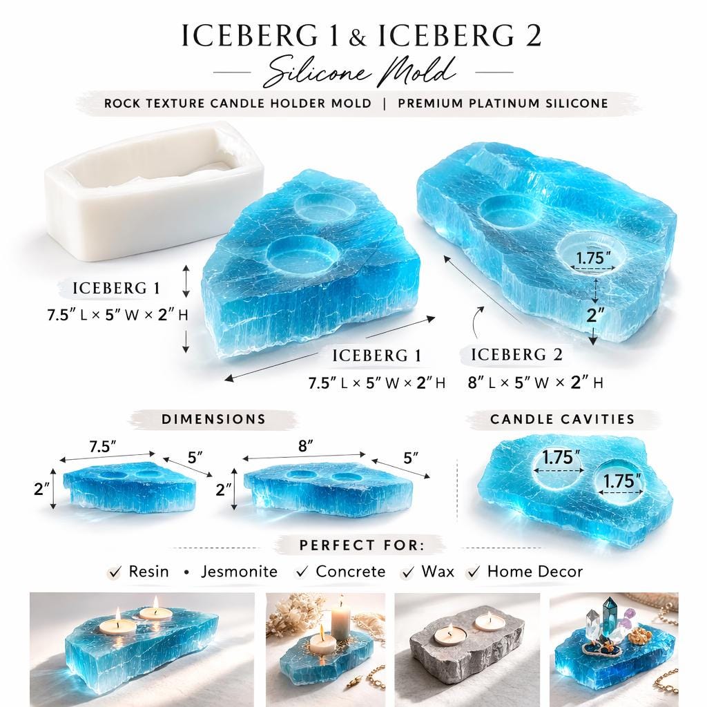 Icebergs Silicone Molds