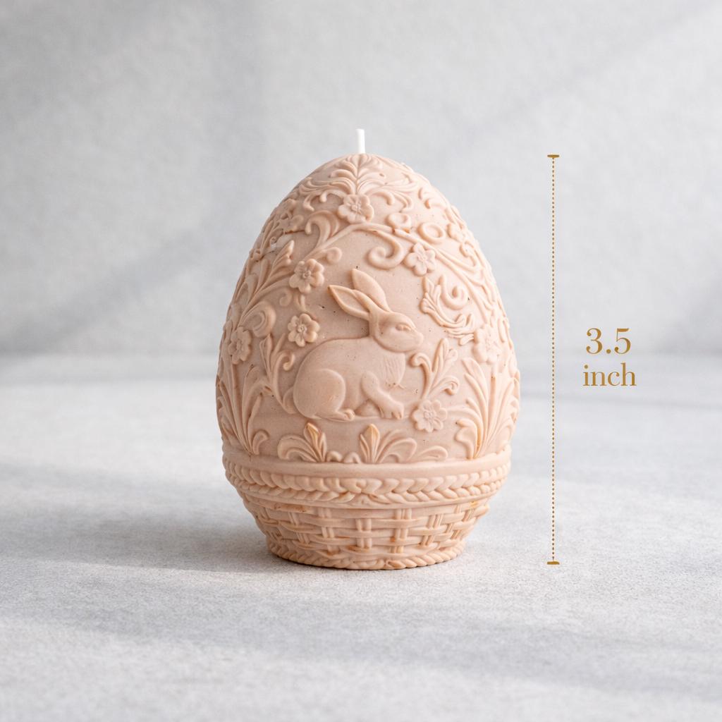 Easter Egg Silicone Mold Bunny Floral Candle Mold Soap Mold Spring Decor Mold DIY Resin Craft Mold Easter Basket Design