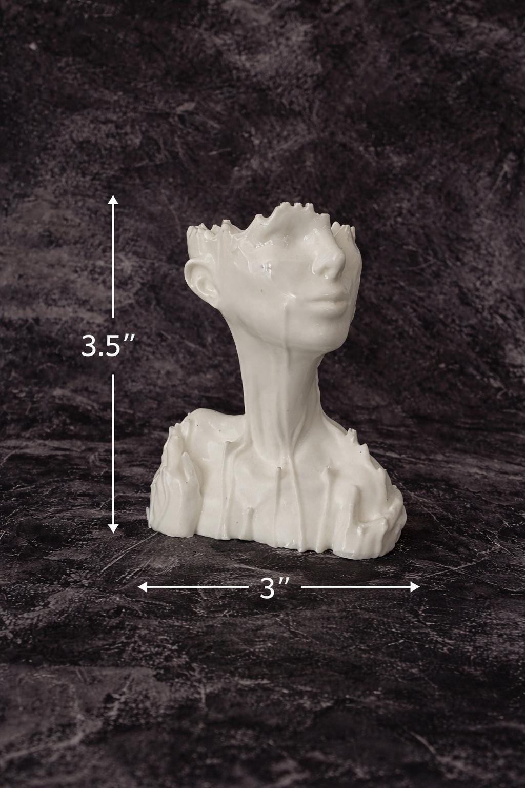 Abstract Female Bust Silicone Mold, Modern Face Sculpture Mold for Candle Soap Resin Plaster Art DIY Home Decor Gothic Style Craft Mold